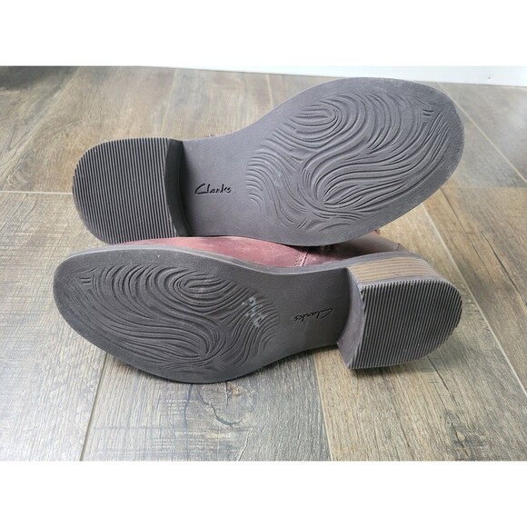 Clarks Womens Maye Ease Comfort Leather Ankle Booties Size 7.5 - Picture 11 of 11